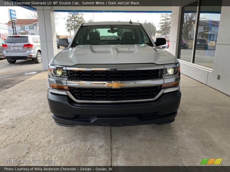 Summit White / Dark Ash/Jet Black 2019 Chevrolet Silverado LD WT Double Cab