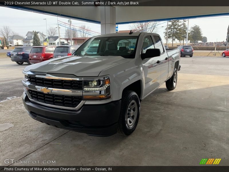 Summit White / Dark Ash/Jet Black 2019 Chevrolet Silverado LD WT Double Cab