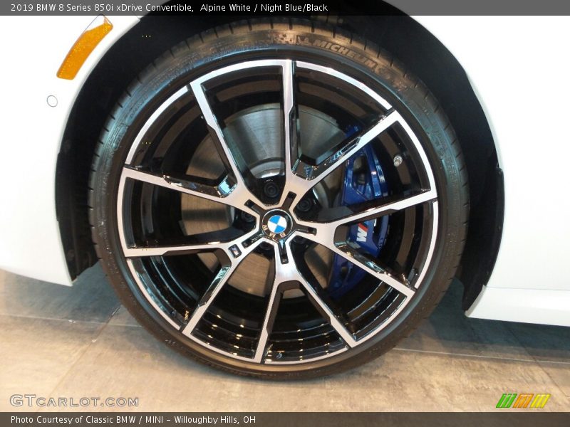 Alpine White / Night Blue/Black 2019 BMW 8 Series 850i xDrive Convertible