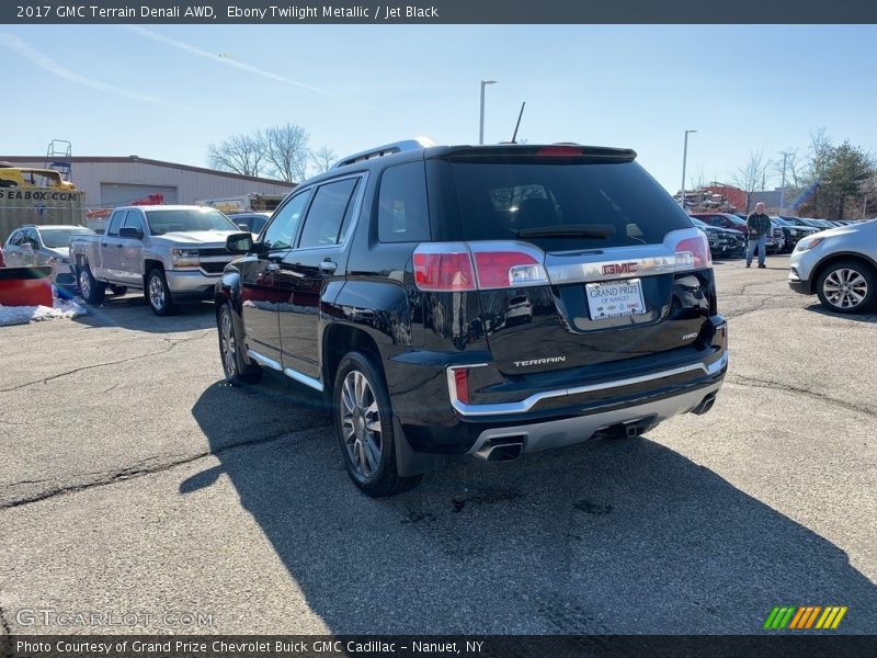 Ebony Twilight Metallic / Jet Black 2017 GMC Terrain Denali AWD