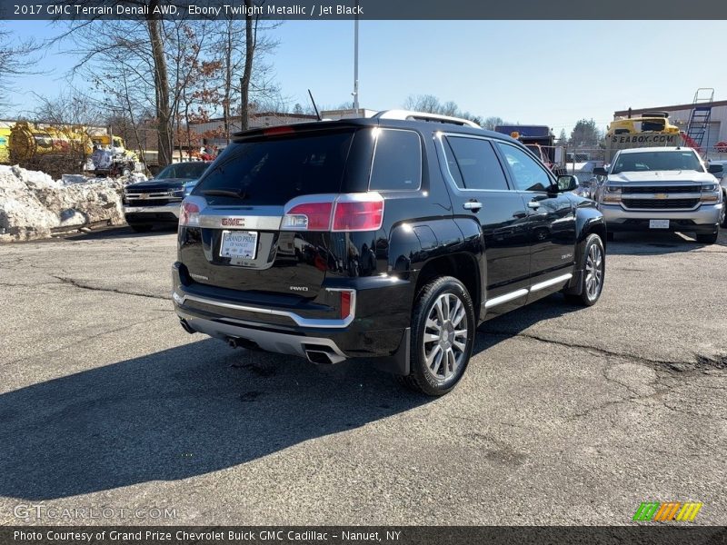 Ebony Twilight Metallic / Jet Black 2017 GMC Terrain Denali AWD