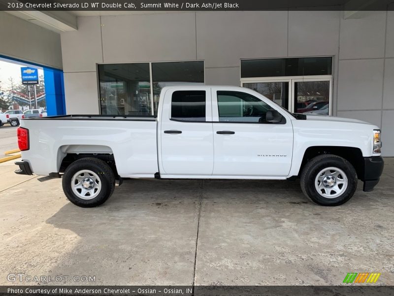 Summit White / Dark Ash/Jet Black 2019 Chevrolet Silverado LD WT Double Cab