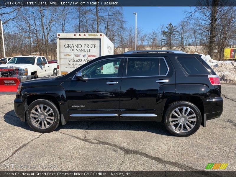 Ebony Twilight Metallic / Jet Black 2017 GMC Terrain Denali AWD