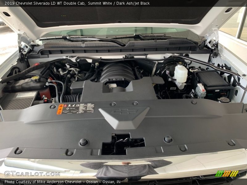 Summit White / Dark Ash/Jet Black 2019 Chevrolet Silverado LD WT Double Cab
