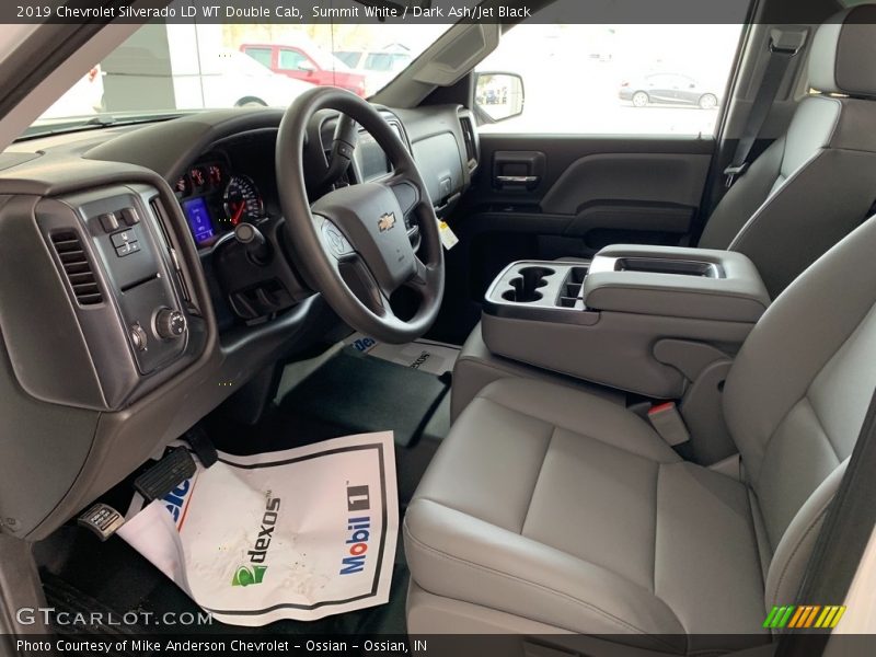 Summit White / Dark Ash/Jet Black 2019 Chevrolet Silverado LD WT Double Cab