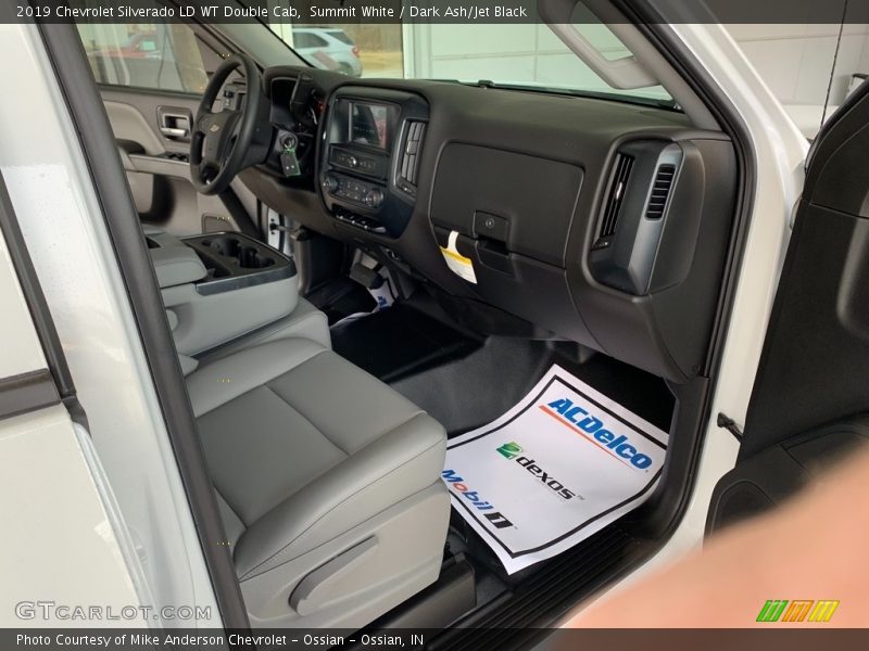 Summit White / Dark Ash/Jet Black 2019 Chevrolet Silverado LD WT Double Cab