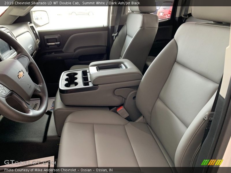 Summit White / Dark Ash/Jet Black 2019 Chevrolet Silverado LD WT Double Cab