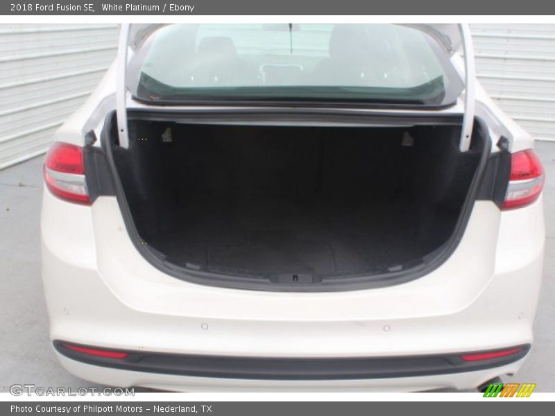 White Platinum / Ebony 2018 Ford Fusion SE