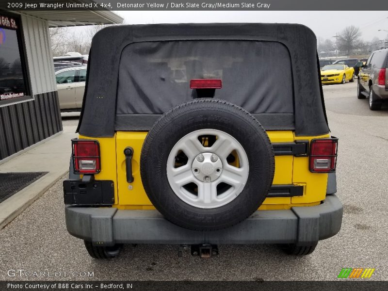 Detonator Yellow / Dark Slate Gray/Medium Slate Gray 2009 Jeep Wrangler Unlimited X 4x4