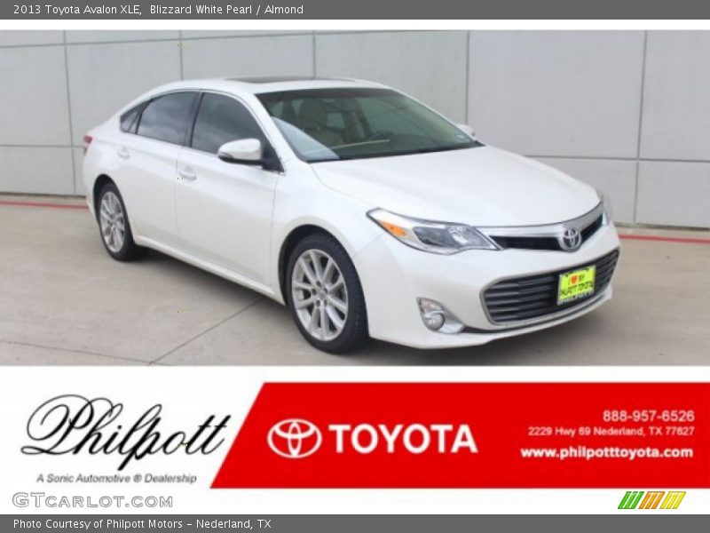 Blizzard White Pearl / Almond 2013 Toyota Avalon XLE