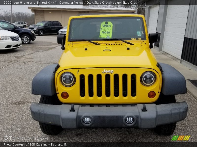 Detonator Yellow / Dark Slate Gray/Medium Slate Gray 2009 Jeep Wrangler Unlimited X 4x4