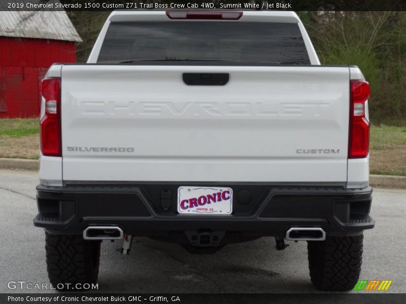 Summit White / Jet Black 2019 Chevrolet Silverado 1500 Custom Z71 Trail Boss Crew Cab 4WD