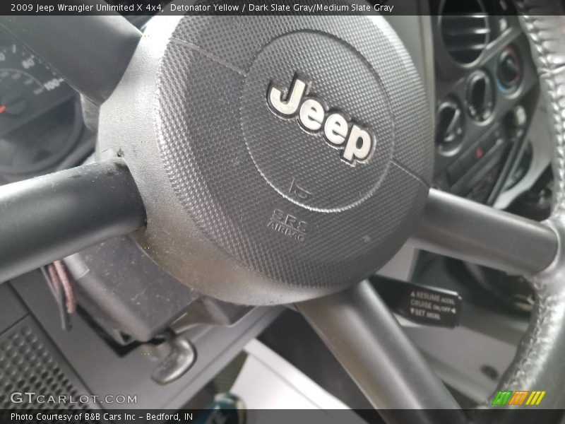 Detonator Yellow / Dark Slate Gray/Medium Slate Gray 2009 Jeep Wrangler Unlimited X 4x4
