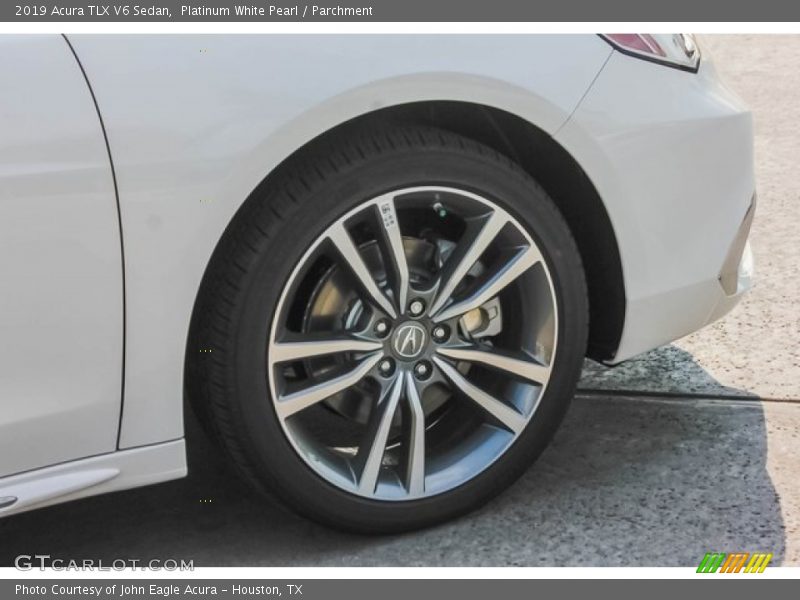 Platinum White Pearl / Parchment 2019 Acura TLX V6 Sedan