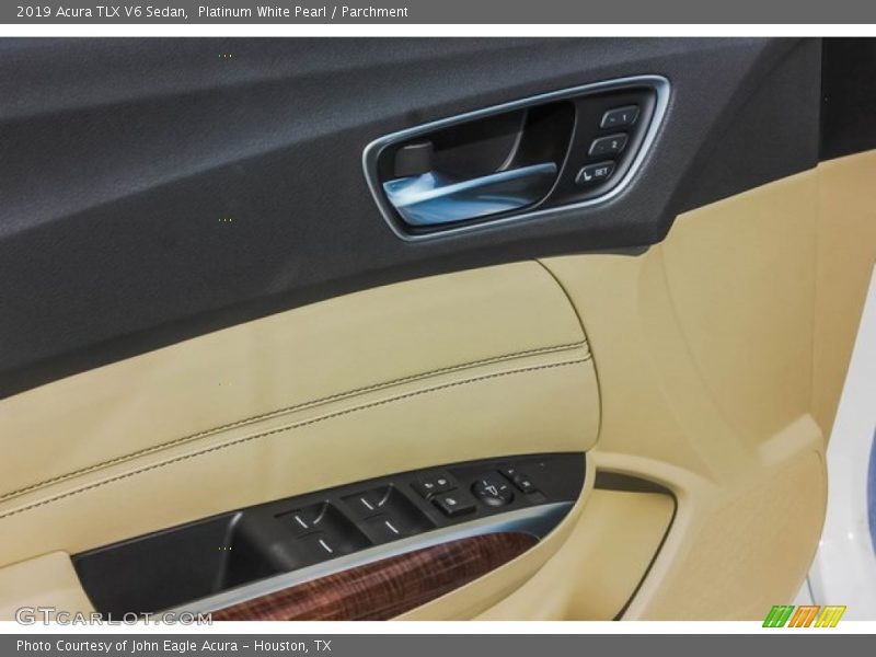 Platinum White Pearl / Parchment 2019 Acura TLX V6 Sedan
