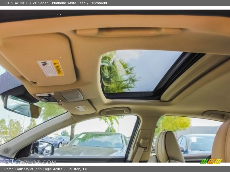 Platinum White Pearl / Parchment 2019 Acura TLX V6 Sedan