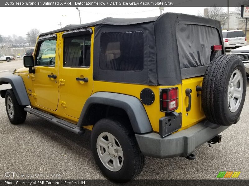 Detonator Yellow / Dark Slate Gray/Medium Slate Gray 2009 Jeep Wrangler Unlimited X 4x4