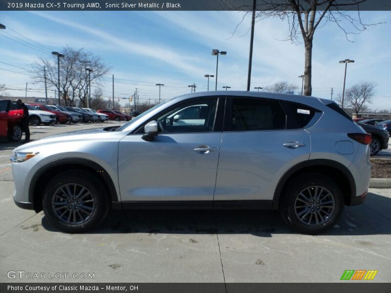 Sonic Silver Metallic / Black 2019 Mazda CX-5 Touring AWD