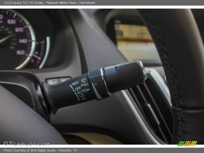 Platinum White Pearl / Parchment 2019 Acura TLX V6 Sedan
