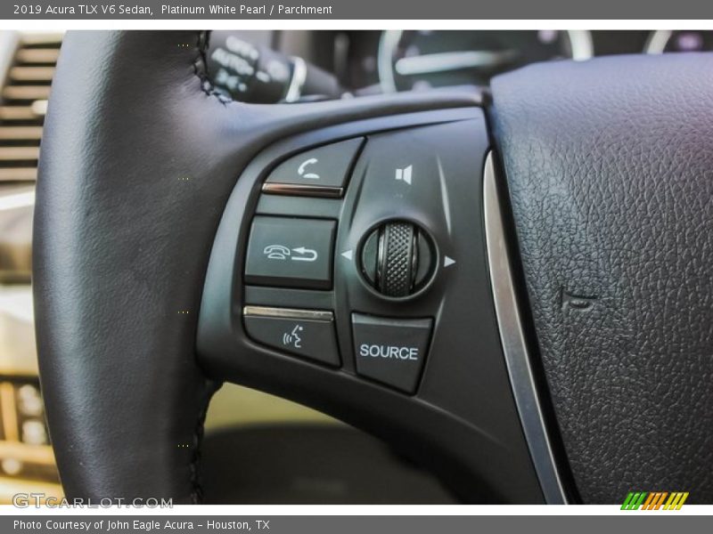 Platinum White Pearl / Parchment 2019 Acura TLX V6 Sedan