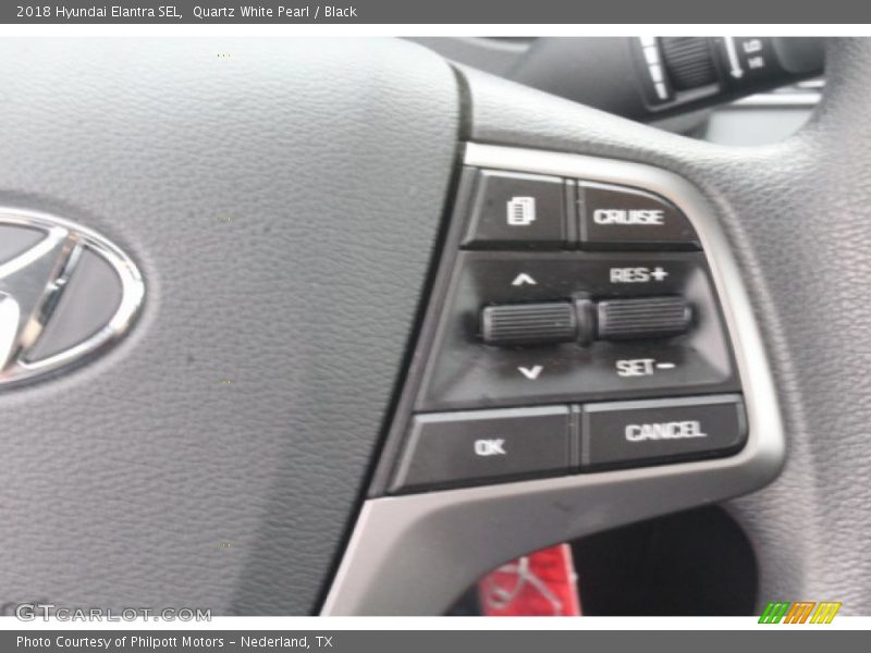 Quartz White Pearl / Black 2018 Hyundai Elantra SEL