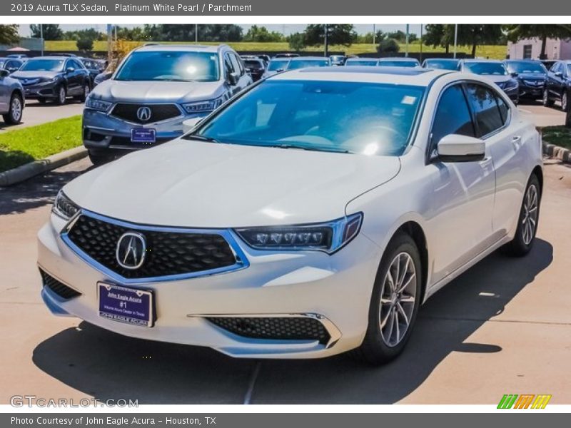 Platinum White Pearl / Parchment 2019 Acura TLX Sedan