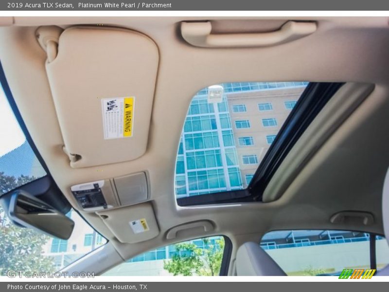 Platinum White Pearl / Parchment 2019 Acura TLX Sedan