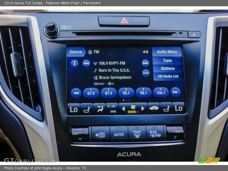 Platinum White Pearl / Parchment 2019 Acura TLX Sedan