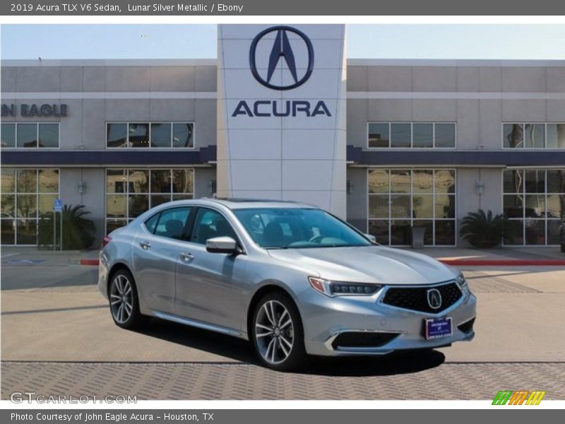 Lunar Silver Metallic / Ebony 2019 Acura TLX V6 Sedan