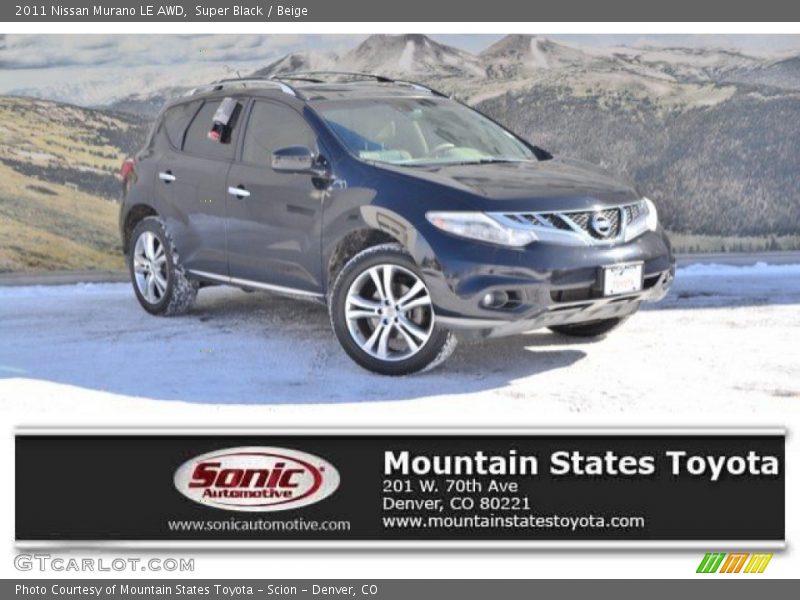 Super Black / Beige 2011 Nissan Murano LE AWD