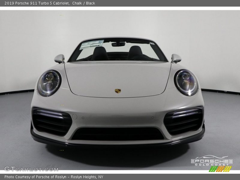 Chalk / Black 2019 Porsche 911 Turbo S Cabriolet