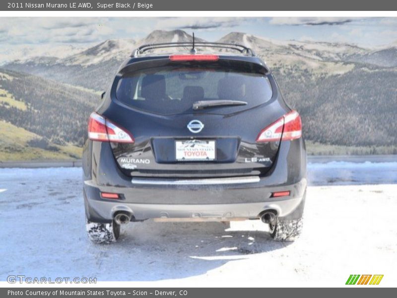 Super Black / Beige 2011 Nissan Murano LE AWD