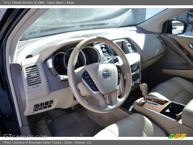 Super Black / Beige 2011 Nissan Murano LE AWD