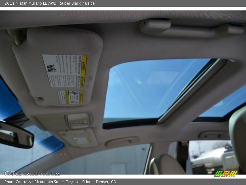 Super Black / Beige 2011 Nissan Murano LE AWD