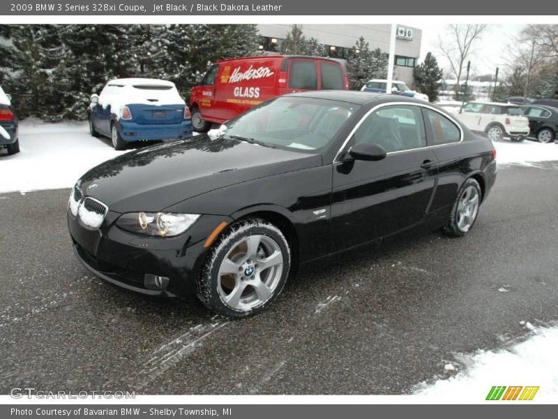 Jet Black / Black Dakota Leather 2009 BMW 3 Series 328xi Coupe
