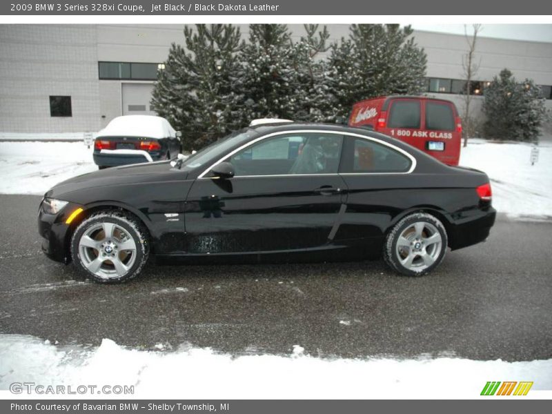 Jet Black / Black Dakota Leather 2009 BMW 3 Series 328xi Coupe