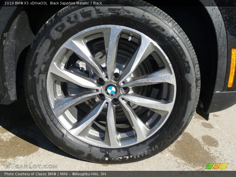Black Sapphire Metallic / Black 2019 BMW X3 xDrive30i