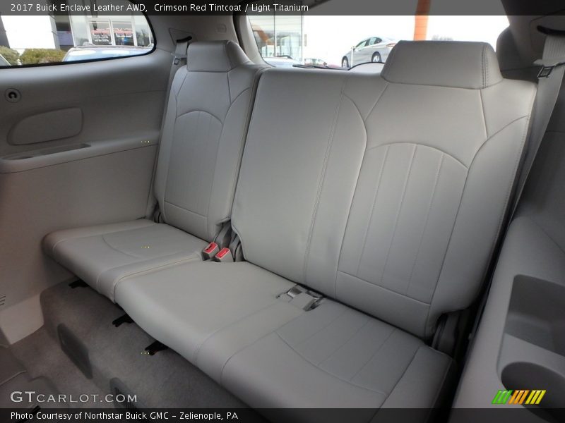 Crimson Red Tintcoat / Light Titanium 2017 Buick Enclave Leather AWD