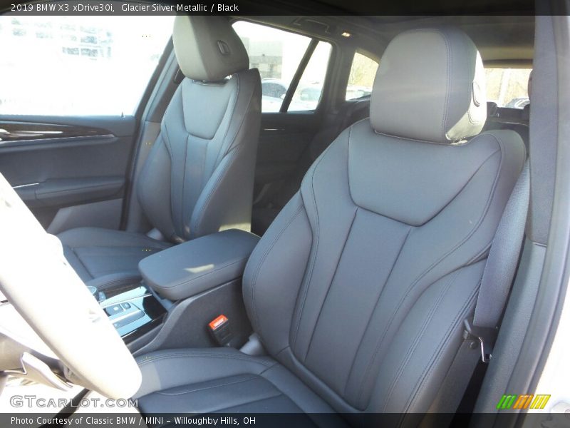 Glacier Silver Metallic / Black 2019 BMW X3 xDrive30i
