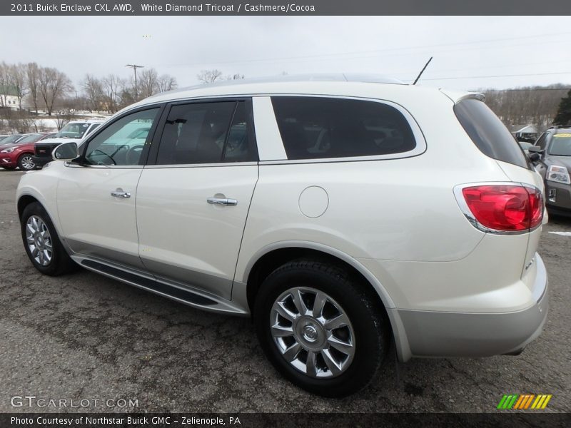 White Diamond Tricoat / Cashmere/Cocoa 2011 Buick Enclave CXL AWD