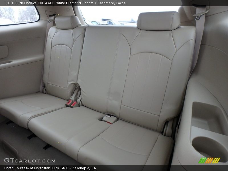 White Diamond Tricoat / Cashmere/Cocoa 2011 Buick Enclave CXL AWD