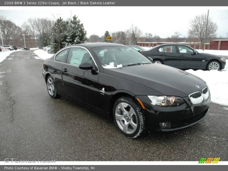 Jet Black / Black Dakota Leather 2009 BMW 3 Series 328xi Coupe