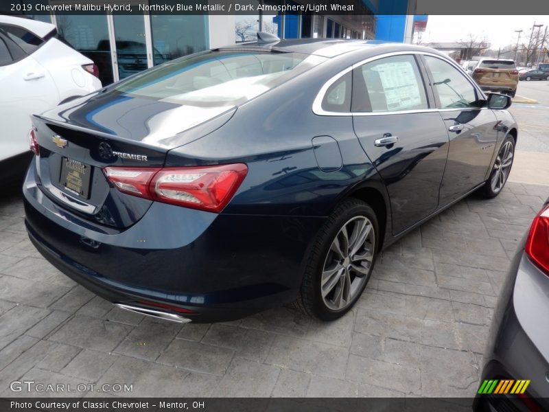Northsky Blue Metallic / Dark Atmosphere/Light Wheat 2019 Chevrolet Malibu Hybrid