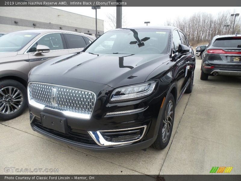 Infinite Black / Ebony/Terracotta 2019 Lincoln Nautilus Reserve AWD