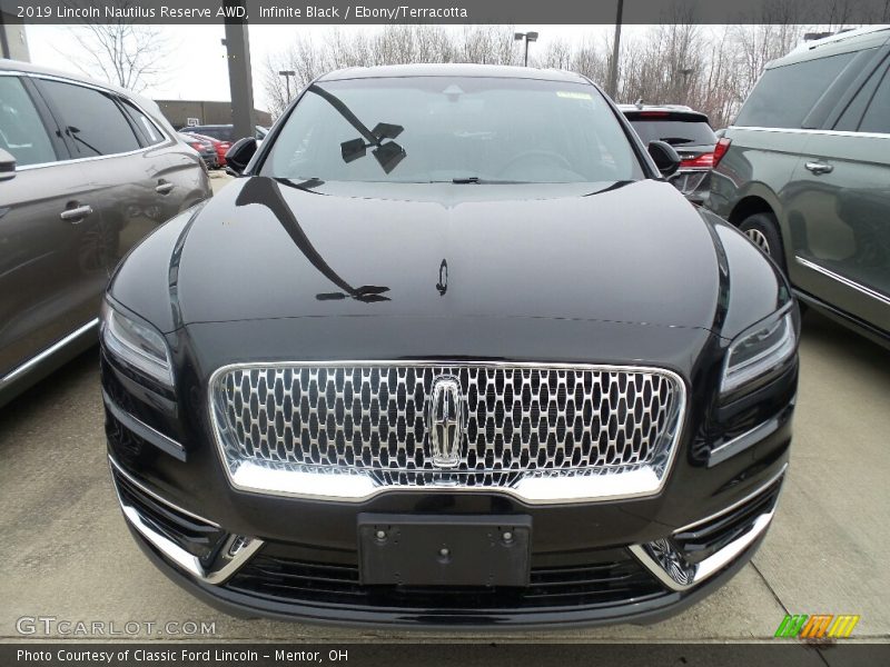 Infinite Black / Ebony/Terracotta 2019 Lincoln Nautilus Reserve AWD
