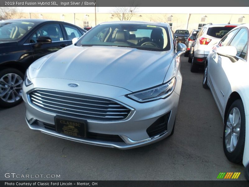 Ingot Silver / Ebony 2019 Ford Fusion Hybrid SEL
