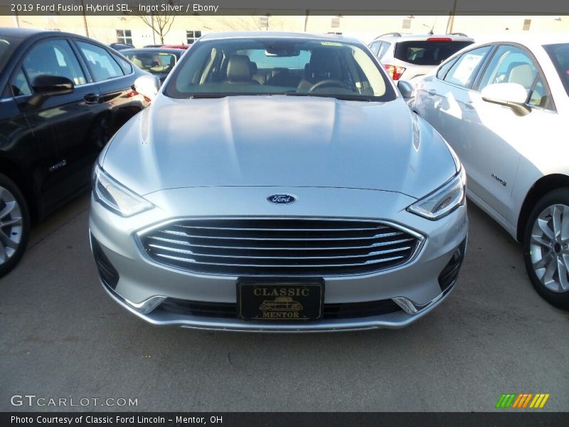 Ingot Silver / Ebony 2019 Ford Fusion Hybrid SEL