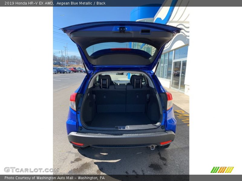 Aegean Blue Metallic / Black 2019 Honda HR-V EX AWD