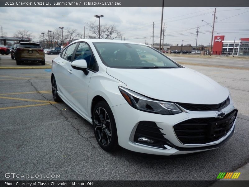 Summit White / Jet Black/­Galvanized 2019 Chevrolet Cruze LT