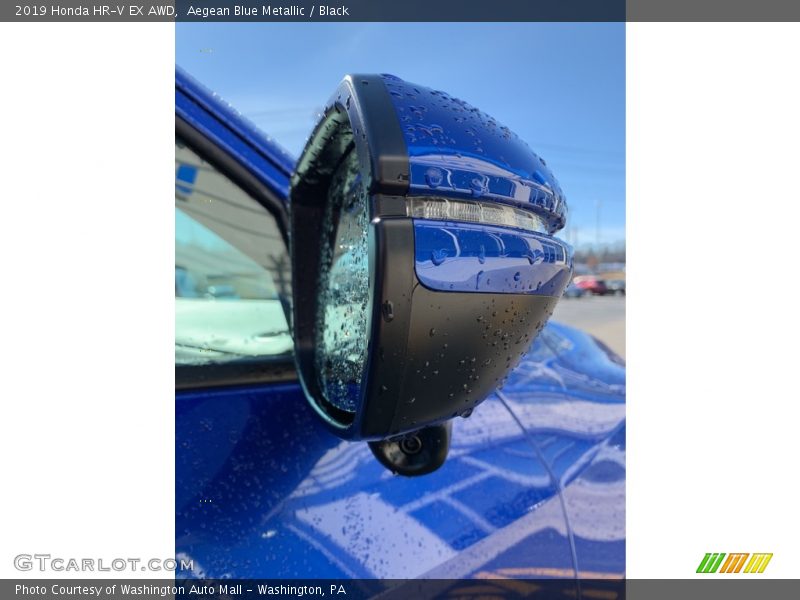 Aegean Blue Metallic / Black 2019 Honda HR-V EX AWD